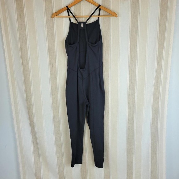 Free People Movement Ashford Side To Side Performance Jumpsuit Black Size Small - Picture 9 of 9